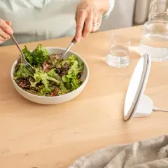 HappyLight Alba Round UV-Free LED Therapy Lamp 10,000 Lux White - Verilux