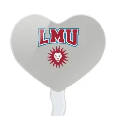 NCAA Loyola Marymount University Lions Heart Love Cupcake Picks Toppers Decoration Set of 6