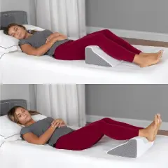 Kolbs Side Wedge Pillow for Sleeping Stylish Jacquard Design for After Surgery, Foam Wedge Pillow | Pregnancy Wedge | Side Sleeper