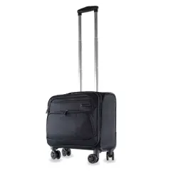 American Green Travel Jefferson Carry-On Spinner Briefcase Laptop Bags Black