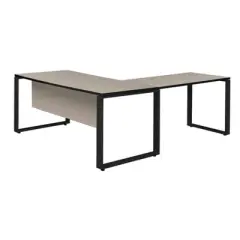 66"x30" Palace L Desk Shell with 42" Return Maple/Black - Regency