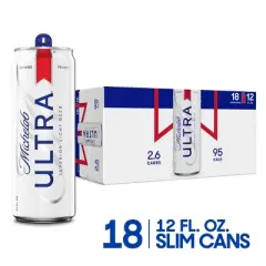 Michelob ULTRA Superior Light American Lager Beer - 18pk/12 fl oz Cans