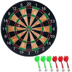 Insten Small Magnetic Dart Board Game with 6 Darts, Toy Gifts for Children and Kids, 11.5 in