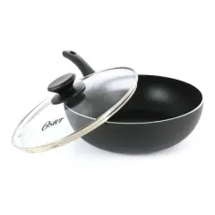 Oster Ashford 9.5 Inch Aluminum Nonstick Wok With Lid