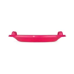 Lucky Bums Circular Classic Saucer Snow Sled with Built In Handles for Downhill Winter Sledding, 25 Inch Diameter, Up to 150 Pounds, Pink