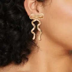 SUGARFIX by BaubleBar Bow Statement Stud Earrings - Gold