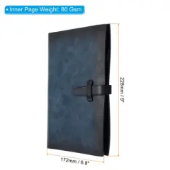 Unique Bargains PU Leather Refillable Magnetic Buckle Notebook 1 Pc