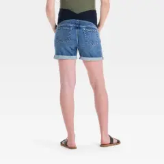 Over Belly High-Rise Maternity Jean Shorts - Isabel Maternity by Ingrid & Isabel&trade;
