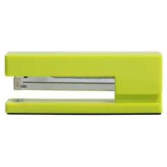 JAM Paper Modern Desk Stapler - Lime: Office Desk Accessories, Plastic, Green, Clips and Fasteners, 1.12" Height, 2.5" Width