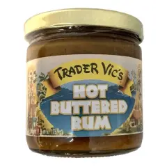 Trader Vic's Hot Buttered Rum Batter Mix (Hot Toddy) 9.9 Oz. X 2 Jars with Bonus Gift Gold Stainless Steel Stirring Spoon (3-Pc Set)