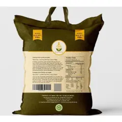 Shastha Traditional Earthy Flavor Ponni Raw Rice/ White Rice / Ponni Rice &ndash; Pack of 1 &times; 10 lbs