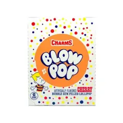 Charms Blow Pop Cherry, 48 Count