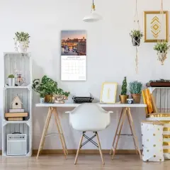 2026 Square Wall Calendar, Croatia, 16-Month Passport Collection Theme with 180 Reminder Stickers (12x12 In)