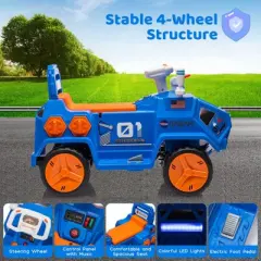 Kids Ride On ATV, Electric Toddlers Car, with Flash Lights, Music, Easy Control