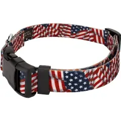 Country Brook Petz Patriotic Tribute Deluxe Dog Collar - Made In The U.S.A. (1 Inch, Extra Large)