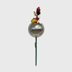 Disney 13.75" Polyester/Steel Mickey and Minnie Mouse Gazeball Stake