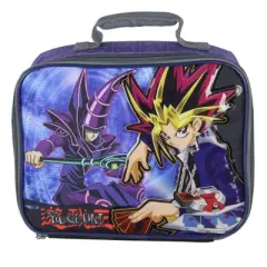 Yu-Gi-Oh Lunch Box Dark Magician insulated Lunch Bag Tote Trading Cards Holder Purple