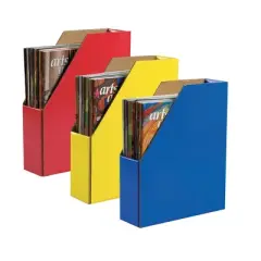 Classroom Keepers&reg; Magazine Holders, 6 Assorted Colors, 12-3/8"H x 3-1/8"W x 10-1/4"D, 6 Holders