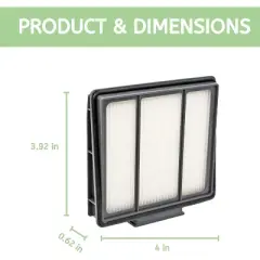 Nispira RVFFK950 1172FK870 XFRV2000WD Pre-Motor Filters Replacement for Shark Robot Vacuum AV751 AV752 AV753 AV970 AV1002AE AV1010AE, 10 Packs