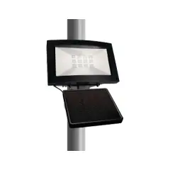 Maxsa Innovations Solar Powered Flood Light with Cool White LED: Weather-Resistant Outdoor Solar Lamp, 12 LED Bulbs