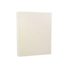 JAM Paper Strathmore 80 lb. Cardstock Paper 8.5" x 11" Natural White 250 Sheets/Ream (144010B)