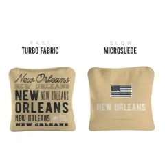 Gameday New Orleans Football Synergy Pro Gold Cornhole Bags (Set of 4)