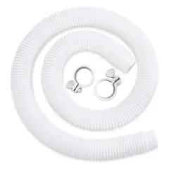 Funsicle P56000017 Universal Hose Kit, Replacement Hose for Above-Ground Pools, Hose with 2 Clamps, 59" Long x 1.5" Diameter, (2 Pack)