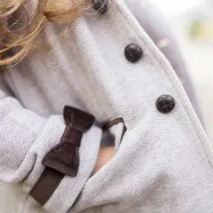 Hope & Henry Girls' Dressy Fleece Riding Blazer, Toddler