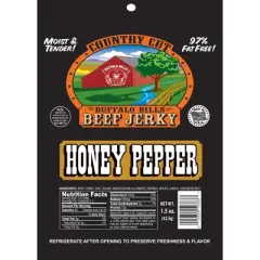 Buffalo Bills 1.5oz Honey Pepper Country Cut Beef Jerky - Ten 1.5oz Packs