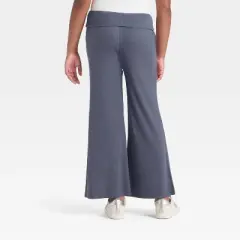 Girls' Foldover Waist Cozy Rib-Knit Flare Pant - art class&trade;