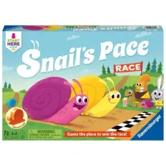 Ravensburger Snail's Pace Race Running Board Game: Creative Thinking Game for 2-6 Players, 15-Minute Play