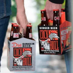 Cock n Bull Apple Ginger Beer 12oz Soda Bottles - Ideal Mixer for Cocktails, Mocktails, and Bartenders - Premium Quality for Perfect Mixed Drinks - Refreshing Flavor Profile- Made In USA