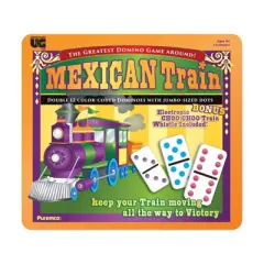 Mexican Train Double 12 Color Dot Dominoes - Professional Size Board Game