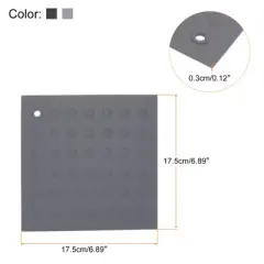 Unique Bargains Heat Resistant Silicone Trivets Pads for Kitchen 4 Pcs