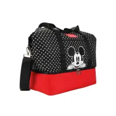 Disney Mickey Mouse Peeking Black 18" Nylon Duffle Bag