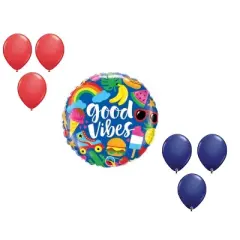 LOONBALLOON Good Vibes Balloon Medium Shape Set (6x latex)