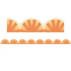 Teacher Created Resources&reg; Moving Mountains Road Trip Sunshine Die-Cut Border Trim, 35 Feet Per Pack, 6 Packs