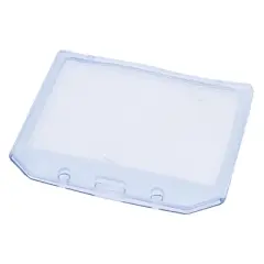Unique Bargains Water-resistance Horizontal ID Card Business Name Badge Holder Clear Blue 4" x 2.8" (L*W)