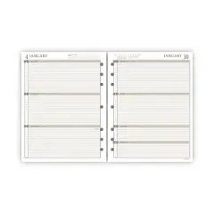 2-Page-Per-Week Planner Refills, 8.5 x 5.5, White Sheets, 12-Month (Jan to Dec): 2026