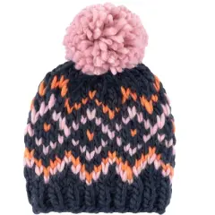 Shiraleah Lee Blue and Pink Knit Beanie