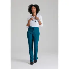 Barco One Women's Uplift 5-Pocket Knit Waistband Tapered Leg Pant