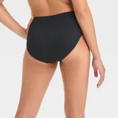 Girls' Solid Bikini Swim Bottom - art class&trade; Heather Black