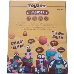 Xtreme Time Toyzon MagBot 7 Piece Magnetic Robot Building Set | Cue Bot