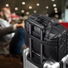 Leather Laptop Bag Messenger Briefcase Business Satchel Computer Handbag Shoulder Bag