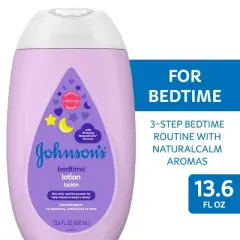 Johnson's Moisturizing Bedtime Baby Body Lotion with Coconut Oil  & Natural Calm Aromas -13.6oz