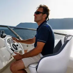 VEVOR Captain Bucket Seat, Pontoon Boat Seat with Thickened Sponge Padding, Boat Captain Chair for Fishing Boat, Sightseeing Boat, Speedboat, Canoe