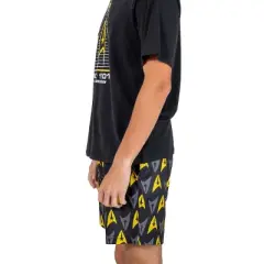 Star Trek U.S.S. Enterprise Crew Men's Crew Neck Short Sleeve Tee & Lounge Shorts Combo Set