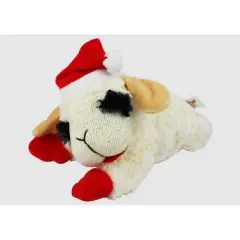 Lamb Chop Christmas Dog Toy with Santa Hat 10", 2 Pack