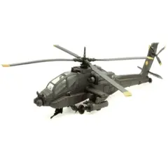 Boeing AH-64 Apache Attack Helicopter Olive Drab "United States Army" "Military Mission" Series 1/55 Diecast Model by New Ray