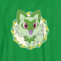 Boy's Pokemon Sprigatito Circle T-Shirt